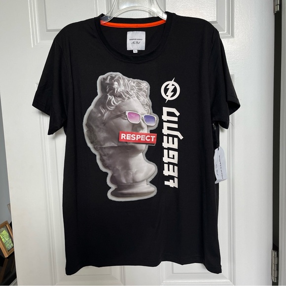 Respect Legend DAVID Black Graphic Tee - Picture 2 of 6